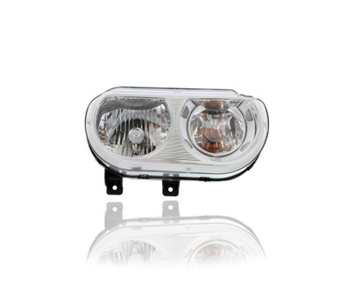 Headlight Assembly - Compatible/Replacement for '08-14 Dodge Challenger SE/SXT/Rally/RT-Only - Halogen - Right Hand - Passenger - 5028776AA