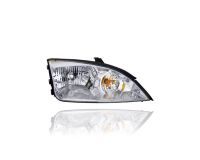 Headlight Assembly - Compatible/Replacement for '05-07 Ford Focus Sedan/Hatchback/Wagon - Halogen - Right Hand - Passenger - 7S4Z13008E