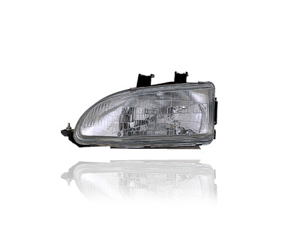 Headlight Assembly - Compatible/Replacement for '92-95 Honda Civic - Left Hand - Driver - 33150SR3A01