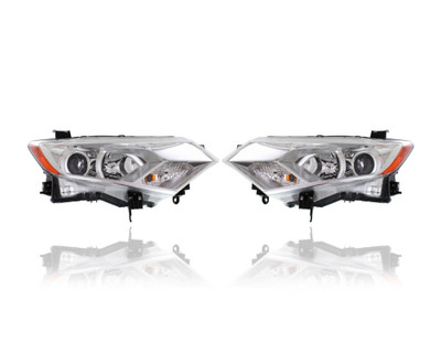 Headlight Assembly - Compatible/Replacement for '12-17 Nissan Quest - Pair, Left Driver + Right Passenger Set - 260101JR0A, 260601JR0A CAPA Headlight Assembly - Compatible/Replacement for '12-17 Nissan Quest - Pair, Left Driver + Right Passenger Set - 260101JR0A, 260601JR0A CAPA