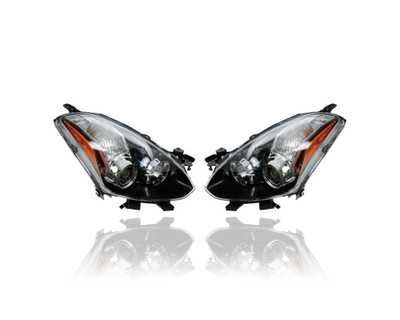 Headlight Assembly - Compatible/Replacement for '10-13 Nissan Altima Coupe-S-Only - Halogen - Pair, Left Driver + Right Passenger Set - 26010ZX10B, 26060ZX10B Headlight Assembly - Compatible/Replacement for '10-13 Nissan Altima Coupe-S-Only - Halogen - Pair, Left Driver + Right Passenger Set - 26010ZX10B, 26060ZX10B