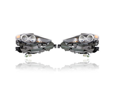 Headlight Assembly - Compatible/Replacement for '14-16 Lexus IS250/350/200T/300 - LED Without Ballast - Pair, Left Driver + Right Passenger Set - 8114553751, 8118553751 CAPA