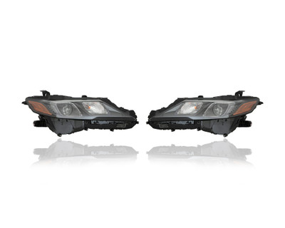 Headlight Assembly - Compatible/Replacement for '21-23 Toyota Camry/Hybrid SE/Nightshade/TRD - BI-LED,Black Interior Without LED Daytime Running Light - Pair, Left+Right Set - 8111006F60, 8115006C201