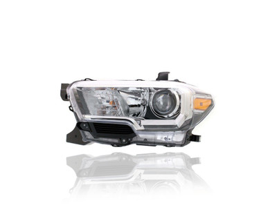 Headlight Assembly - Compatible/Replacement for '16-17 Toyota Tacoma SR5 - Halogen With Fog Lamp & Halogen Daytime Running Light - Left Hand - Driver - 8115004260 Headlight Assembly - Compatible/Replacement for '16-17 Toyota Tacoma SR5 - Halogen With Fog Lamp & Halogen Daytime Running Light - Left Hand - Driver - 8115004260