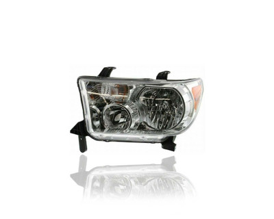 Headlight Assembly - Compatible/Replacement for '07-13 Toyota Tundra Without Level Adjuster, 08-17 Sequoia - Left Hand - Driver - 811500C051 CAPA Headlight Assembly - Compatible/Replacement for '07-13 Toyota Tundra Without Level Adjuster, 08-17 Sequoia - Left Hand - Driver - 811500C051 CAPA