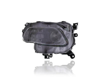 Headlight Assembly - Compatible/Replacement for '14-15 Jeep Cherokee, 14-16 Cherokee Trailhawk - Halogen With Black Trim - Left Hand - Driver - 68102847AE CAPA