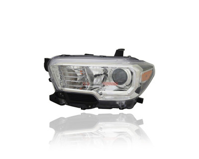 Headlight Assembly - Compatible/Replacement for '20-23 Toyota Tacoma SR5 - Halogen With Fog Lamp & Halogen Daytime Running Light - Left Hand - Driver - 8115004262 CAPA