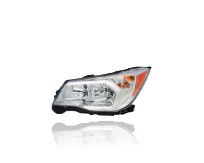 Headlight Assembly - Compatible/Replacement for '14-16 Subaru Forester 2.5L - With Chrome Bezel - Left Hand - Driver - 84001SG091 CAPA