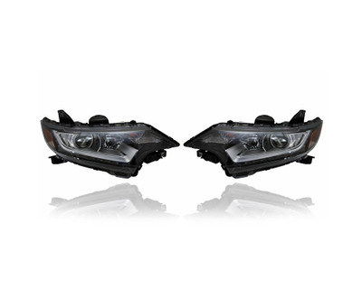 Headlight Assembly - Compatible/Replacement for '16-20 Mitsubishi Outlander, 18-19 Outlander-PHEV - Halogen - Pair, Left Driver + Right Passenger Set - 8301D246, 8301D245 Headlight Assembly - Compatible/Replacement for '16-20 Mitsubishi Outlander, 18-19 Outlander-PHEV - Halogen - Pair, Left Driver + Right Passenger Set - 8301D246, 8301D245
