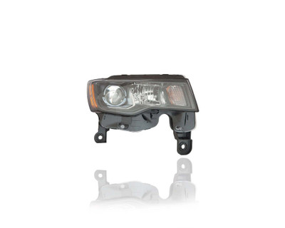 Headlight Assembly - Compatible/Replacement for '17-21 Jeep Grand Cherokee Trailhawk-Only - Halogen, Black - Right Hand - Passenger - 68289234AF CAPA