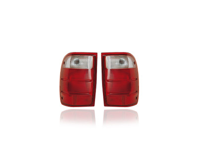 Tail Light - Compatible/Replacement for '01-05 Ford Ranger Pickup - Pair, Left Driver + Right Passenger Set - 1L5Z13404BA, 1L5Z13405BA Tail Light - Compatible/Replacement for '01-05 Ford Ranger Pickup - Pair, Left Driver + Right Passenger Set - 1L5Z13404BA, 1L5Z13405BA