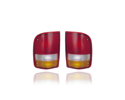 Tail Light - Compatible/Replacement for '93-97 Ford Ranger Pickup - Lens & Housing - Pair, Left Driver + Right Passenger Set - F37Z13404A, F37Z13405A Tail Light - Compatible/Replacement for '93-97 Ford Ranger Pickup - Lens & Housing - Pair, Left Driver + Right Passenger Set - F37Z13404A, F37Z13405A