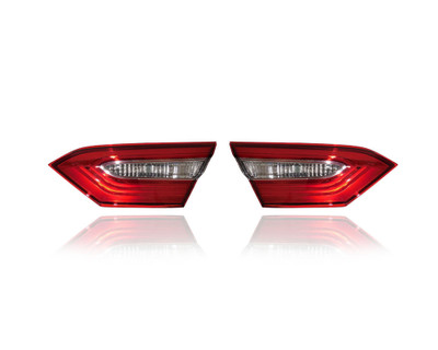 Tail Light Assembly - Compatible/Replacement for '18-21 Toyota Camry/Hybrid L/LE (North American Built) - Inner On Trunk Lid Halogen - Pair, Left Driver Right Passenger Set 8158006620, 8159006620 CAPA Tail Light Assembly - Compatible/Replacement for '18-21 Toyota Camry/Hybrid L/LE (North American Built) - Inner On Trunk Lid Halogen - Pair, Left Driver Right Passenger Set 8158006620, 8159006620 CAPA