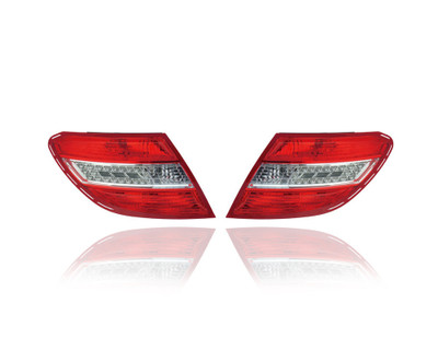 Tail Light Assembly - Compatible/Replacement for '08-11 Mercedes-Benz C-Class Sedan (Exclude Sport/AMG) - LED - Pair, Left Driver + Right Passenger Set - 2049069002, 2049068902 Tail Light Assembly - Compatible/Replacement for '08-11 Mercedes-Benz C-Class Sedan (Exclude Sport/AMG) - LED - Pair, Left Driver + Right Passenger Set - 2049069002, 2049068902