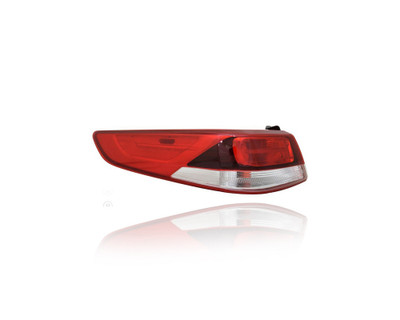 Tail Light Assembly - Compatible/Replacement for '16-20 Kia Optima LX 1.6T/2.4L - Outer On Body, Halogen - Left Hand - Driver - 92401D5000 CAPA