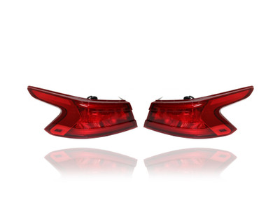 Tail Light Assembly - Compatible/Replacement for '16-18 Nissan Maxima - Outer On Body - Pair, Left Driver + Right Passenger Set - 265504RA1A, 265554RA1A
