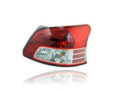 Tail Light Assembly - Compatible/Replacement for '07-12 Toyota Yaris Sedan Base-Only - Red Lens - Right Hand - Passenger - 8155152600