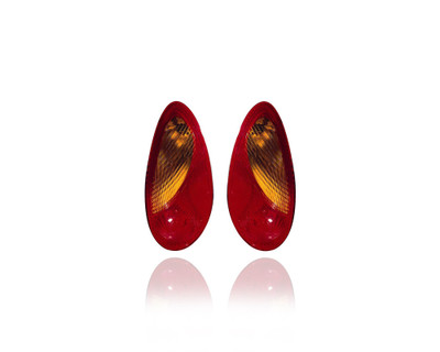 Tail Light Assembly - Compatible/Replacement for '01-05 Chrysler PT Cruiser - Red/Amber - Pair, Left Driver + Right Passenger Set - 5288742AG, 5288743AG Tail Light Assembly - Compatible/Replacement for '01-05 Chrysler PT Cruiser - Red/Amber - Pair, Left Driver + Right Passenger Set - 5288742AG, 5288743AG