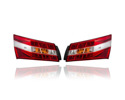 Tail Light Assembly - Compatible/Replacement for '13-15 Toyota Avalon, 13-15 Avalon-Hybrid - On Body - Pair, Left Driver + Right Passenger Set - 8155007070, 8156007070 Tail Light Assembly - Compatible/Replacement for '13-15 Toyota Avalon, 13-15 Avalon-Hybrid - On Body - Pair, Left Driver + Right Passenger Set - 8155007070, 8156007070