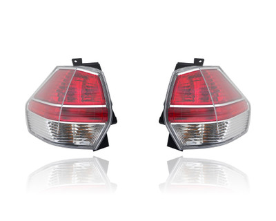 Tail Light Assembly - Compatible/Replacement for '14-16 Nissan Rogue - Outer On Body - Pair, Left Driver + Right Passenger Set - 265504BA0A, 265554BA0A CAPA