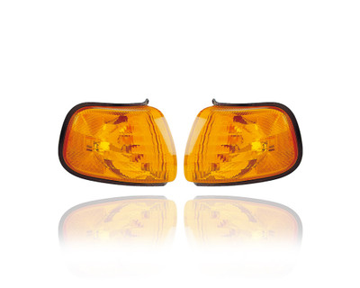 Turn Signal - Parking Light - Compatible/Replacement for '98-03 Dodge Van - Pair, Left Driver + Right Passenger Set - 55076526AC, 55076527AC Turn Signal - Parking Light - Compatible/Replacement for '98-03 Dodge Van - Pair, Left Driver + Right Passenger Set - 55076526AC, 55076527AC