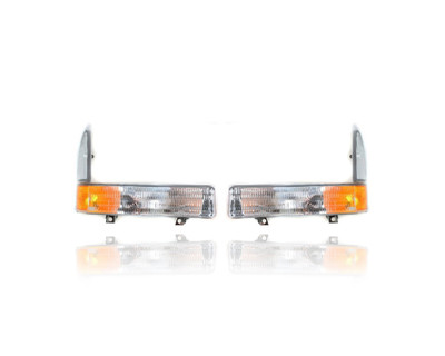 Turn Signal - Parking Light - Compatible/Replacement for '02-04 Ford Super Duty, 01-05 Excursion With No-Boundaries-Package - Pair, Left Driver + Right Passenger Set - 2C3Z13200AA, 2C3Z13201AA CAPA Turn Signal - Parking Light - Compatible/Replacement for '02-04 Ford Super Duty, 01-05 Excursion With No-Boundaries-Package - Pair, Left Driver + Right Passenger Set - 2C3Z13200AA, 2C3Z13201AA CAPA