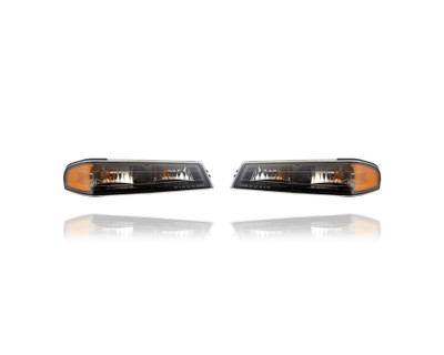 Turn Signal - Parking Light - Compatible/Replacement for '04-12 Chevrolet Colorado/GMC Canyon (Exclude Xtreme-Trim) - With Black Bezel - Pair, Left Driver + Right Passenger Set 19328955, 19328954 CAPA Turn Signal - Parking Light - Compatible/Replacement for '04-12 Chevrolet Colorado/GMC Canyon (Exclude Xtreme-Trim) - With Black Bezel - Pair, Left Driver + Right Passenger Set 19328955, 19328954 CAPA