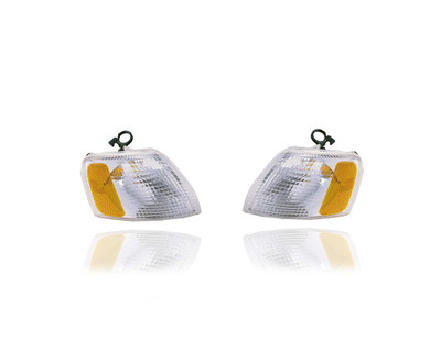 Turn Signal - Parking Light Assembly - Compatible/Replacement for '98-01 VW Volkswagen Passat Old Style - White - Pair, Left Driver + Right Passenger Set - 3B0953042D, 3B0953041D Turn Signal - Parking Light Assembly - Compatible/Replacement for '98-01 VW Volkswagen Passat Old Style - White - Pair, Left Driver + Right Passenger Set - 3B0953042D, 3B0953041D