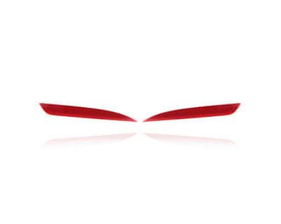 Bumper Cover Reflector - Compatible/Replacement for '16-18 Kia Optima LX/LXT/S/EX - Rear, For Single Exhaust Models - Pair, Left Driver + Right Passenger Set - 92406D4100, 92405D4100 Bumper Cover Reflector - Compatible/Replacement for '16-18 Kia Optima LX/LXT/S/EX - Rear, For Single Exhaust Models - Pair, Left Driver + Right Passenger Set - 92406D4100, 92405D4100