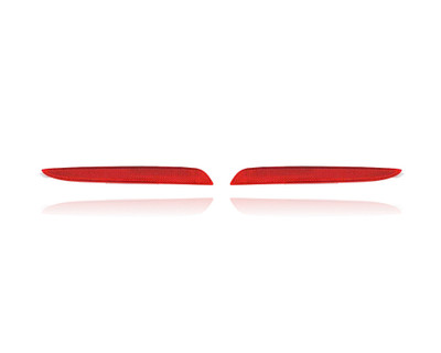 Bumper Cover Reflector - Compatible/Replacement for '10-13 Mazda Mazda3 - Rear - Pair, Left Driver + Right Passenger Set - BBM4515L0C - CAPA Bumper Cover Reflector - Compatible/Replacement for '10-13 Mazda Mazda3 - Rear - Pair, Left Driver + Right Passenger Set - BBM4515L0C - CAPA