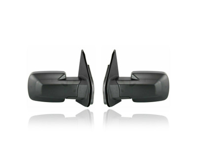 Door Mirror - Compatible/Replacement for '03-08 Honda Element (Exclude DX Manual Trim) - Powered - Pair, Left Driver + Right Passenger Set - 76200SCVA01ZA, 76250SCVA01ZA