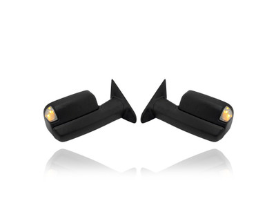 Door Mirror - Compatible/Replacement for '13-16 RAM 1500/2500, 12-16 3500 With Tow - Powered, Heated, With Puddle Lamp & Signal, Without Memory, Textured Black - Pair Set - 68142668AF, 68285865AD Door Mirror - Compatible/Replacement for '13-16 RAM 1500/2500, 12-16 3500 With Tow - Powered, Heated, With Puddle Lamp & Signal, Without Memory, Textured Black - Pair Set - 68142668AF, 68285865AD