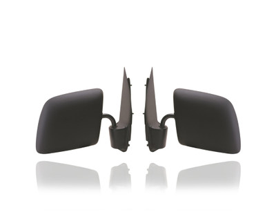 Door Mirror - Compatible/Replacement for '94-07 Ford Econoline Van - Manual, Flat Type - Pair, Left Driver + Right Passenger Set - F4UZ17682C, F4UZ17683A Door Mirror - Compatible/Replacement for '94-07 Ford Econoline Van - Manual, Flat Type - Pair, Left Driver + Right Passenger Set - F4UZ17682C, F4UZ17683A