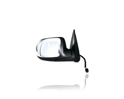 Door Mirror - Compatible/Replacement for '99-02 Chevrolet Silverado/GMC Sierra - Powered, Non-Heated, Black - Right Hand - Passenger - 15172248