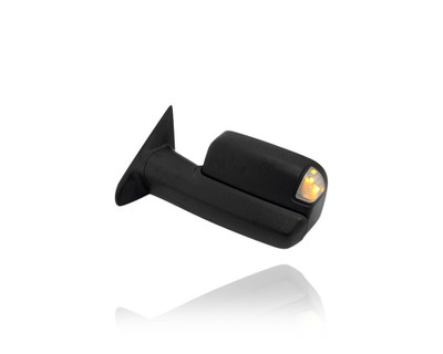 Door Mirror - Compatible/Replacement for '13-16 RAM 1500/2500, 12-16 3500 With Tow - Powered, Heated, With Puddle Lamp & Signal, Without Memory, Textured Black - Left Hand - Driver - 68285865AD