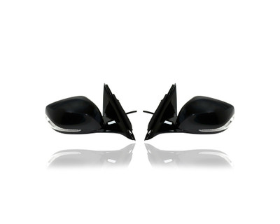 Door Mirror - Compatible/Replacement for '14-22 Infiniti Q50, 14-15 Hybrid - Powered, Heated, With Signal Lamp, Without Memory & Camera, Unpainted - Pair Set - 963014HB0B, 963026HH0B Door Mirror - Compatible/Replacement for '14-22 Infiniti Q50, 14-15 Hybrid - Powered, Heated, With Signal Lamp, Without Memory & Camera, Unpainted - Pair Set - 963014HB0B, 963026HH0B