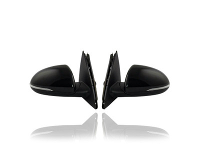 Door Mirror - Compatible/Replacement for '19-20 Kia Optima LX/S/EX - Heated, Manual-Folding, Without Memory, With Blind Spot - Pair, Left Driver + Right Passenger Set - 87620D5150, 87610D5150