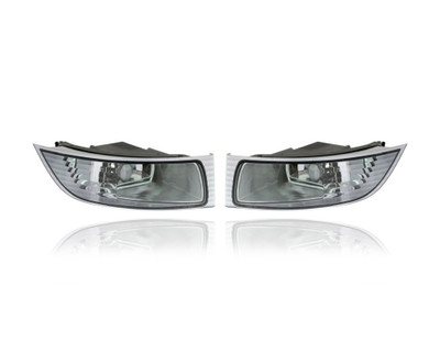 Fog Light - Compatible/Replacement for '03-08 Lexus GX470 (Exclude Sport Package/Smoked) - Chrome Bezel - Pair, Left Driver + Right Passenger Set - 8121160160, 8122160080