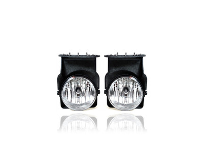 Fog Light Assembly - Compatible/Replacement for '05-07 GMC Sierra - Pair, Left Driver + Right Passenger Set - 15776381, 15776380 Fog Light Assembly - Compatible/Replacement for '05-07 GMC Sierra - Pair, Left Driver + Right Passenger Set - 15776381, 15776380