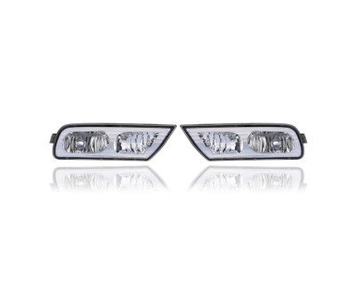 Fog Light Assembly - Compatible/Replacement for '10-13 Acura MDX - Pair, Left Driver + Right Passenger Set - 33901STXA11, 33951STXA11
