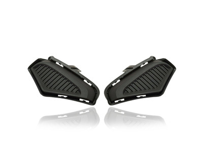 Fog Light Cover - Compatible/Replacement for '19-23 Toyota RAV4/Hybrid LE - Without Fog Lamp Hole, Textured Black - Pair, Left Driver + Right Passenger Set - 521270R150, 521280R150 Fog Light Cover - Compatible/Replacement for '19-23 Toyota RAV4/Hybrid LE - Without Fog Lamp Hole, Textured Black - Pair, Left Driver + Right Passenger Set - 521270R150, 521280R150