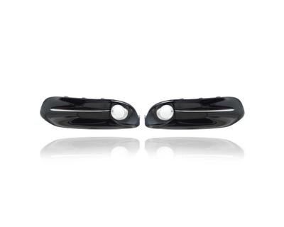 Fog Light Cover - Compatible/Replacement for '13-16 Dodge Dart - Chrome Moulding - Pair, Left Driver + Right Passenger Set - 68163974AB, 68163975AB Fog Light Cover - Compatible/Replacement for '13-16 Dodge Dart - Chrome Moulding - Pair, Left Driver + Right Passenger Set - 68163974AB, 68163975AB