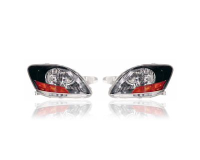 Headlight - Compatible/Replacement for '07-11 Toyota Yaris Sedan S/Sport - Black Bezel - Pair, Left Driver + Right Passenger Set - 8113052A90, 8117052A80 Headlight - Compatible/Replacement for '07-11 Toyota Yaris Sedan S/Sport - Black Bezel - Pair, Left Driver + Right Passenger Set - 8113052A90, 8117052A80
