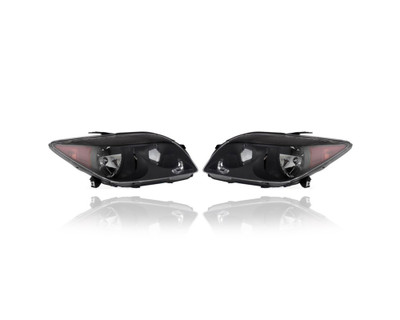 Headlight - Compatible/Replacement for '07-09 Scion tC Base/Spec Package - Black Interior Bezel - Pair, Left Driver + Right Passenger Set - 8113021170, 8117021170 - CAPA Headlight - Compatible/Replacement for '07-09 Scion tC Base/Spec Package - Black Interior Bezel - Pair, Left Driver + Right Passenger Set - 8113021170, 8117021170 - CAPA