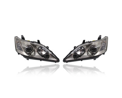 Headlight - Compatible/Replacement for '07-09 Lexus ES350 - HID/Xenon Without Ballast/Bulb/Socket - Pair, Left Driver + Right Passenger Set - 8114533680, 8118533680 - CAPA