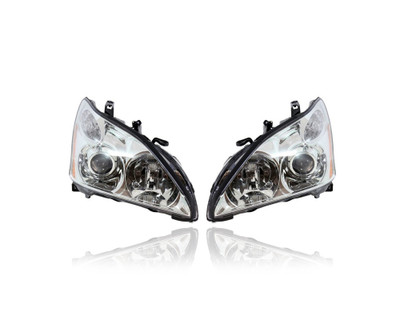 Headlight - Compatible/Replacement for '04-06 Lexus RX330 (Japan Built) - HID/Xenon Without Auto Level Control - Pair, Left Driver + Right Passenger Set - 8114548210, 8118548210 - CAPA Headlight - Compatible/Replacement for '04-06 Lexus RX330 (Japan Built) - HID/Xenon Without Auto Level Control - Pair, Left Driver + Right Passenger Set - 8114548210, 8118548210 - CAPA