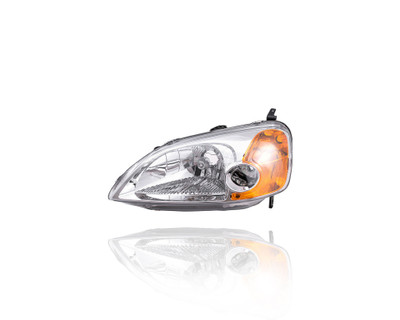 Headlight For 33151S5PA01 01-03 Honda Civic Coupe (Exclude Mexico-Build) - Left Hand - Driver Headlight For 33151S5PA01 01-03 Honda Civic Coupe (Exclude Mexico-Build) - Left Hand - Driver