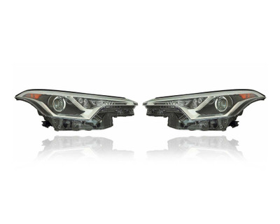 Headlight - Compatible/Replacement for '18-19 Toyota C-HR (Japan/Turkey-Built) - Halogen - Pair, Left Driver + Right Passenger Set - 8113010A00, 8117010A00 Headlight - Compatible/Replacement for '18-19 Toyota C-HR (Japan/Turkey-Built) - Halogen - Pair, Left Driver + Right Passenger Set - 8113010A00, 8117010A00