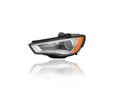 Headlight - Compatible/Replacement for '15-16 Audi A3/S3 Sedan, 15-16 A3 Cabriolet - Xenon Without Curve Lighting - Left Hand - Driver - 8V0941043B - CAPA Headlight - Compatible/Replacement for '15-16 Audi A3/S3 Sedan, 15-16 A3 Cabriolet - Xenon Without Curve Lighting - Left Hand - Driver - 8V0941043B - CAPA