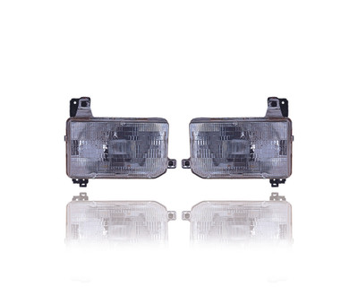 Headlight Assembly - Compatible/Replacement for '86-97 Nissan Hardbody Pickup, 87-95 Pathfinder - Pair, Left Driver + Right Passenger Set - B601041G00, B606041G00 Headlight Assembly - Compatible/Replacement for '86-97 Nissan Hardbody Pickup, 87-95 Pathfinder - Pair, Left Driver + Right Passenger Set - B601041G00, B606041G00